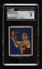 1948 Bowman Andy Phillip #9 CGC 5 HOF x0o