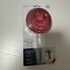 Mainstays Wide Mouth Mason Jar Lid And Infuser BPA FREE. NEW In Package