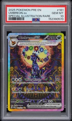 PSA 10 Umbreon EX 161/108 Prismatic Evolutions Special Illustration Rare POKEMON