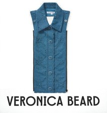 VERONICA BEARD Dickey Jacket Insert womens Blue Eyelet GRETEL NWT
