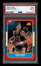 1986-87 Fleer Set-Break # 28 Mark Eaton PSA 9 MINT