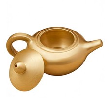 Kupferteekanne mit Deckel traditionell Kupfer-Teekanne klassisch f&uuml;r