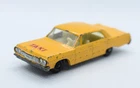 Lesney Matchbox Yellow Chevy Impala Taxi No 20 England 1/64 Vintage Diecast