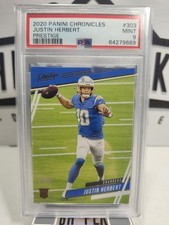 Justin Herbert 2020 Chronicles Prestige #303 - Chargers - Rookie RC - PSA 9