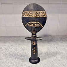 Akuaba Ashanti Fertility Doll African Tribal Art Wood Carved Statue Figure Wood