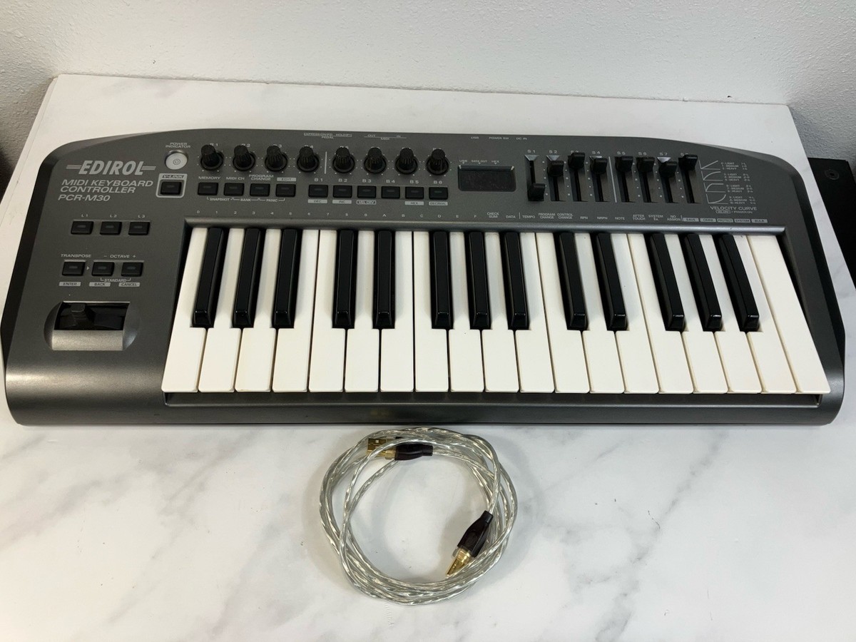 ROLAND EDIROL MIDI KEYBOARD CONTROLLER PCR-M30 - TESTED WORKING | eBay