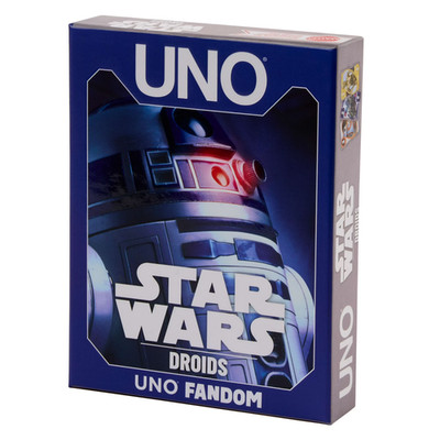 UNO Fandom Disney Star Wars Droids Art Card Game w/ Foil Card for Kids & Adults