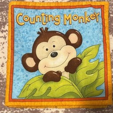 'Counting Monkey' Soft, Washable, Cloth Book for Baby / Toddler