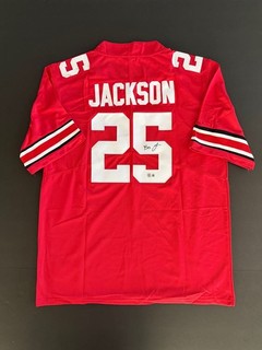 BO JACKSON SIGNED OHIO STATE BUCKEYES JERSEY W BAS CERT AUTO XL