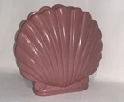 Vintage 90’s Royal Haeger Pottery Clamshell Vase Planter 7.5” Retro Pink MCM
