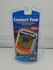 New VTG Milton Bradley 1999 Hasbro Connect Four Handheld Game Vertical Checkers