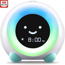 Children's Sleep Trainer Sound Machine Night Light OK to Wake Alarm Clock New