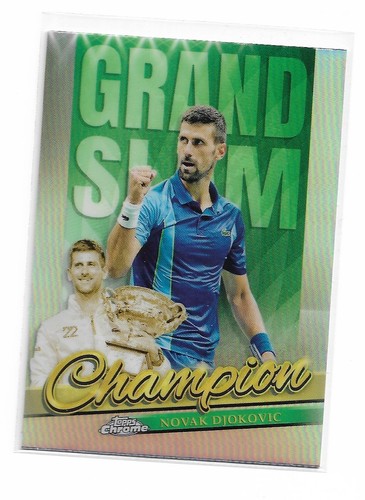 Novak Djokovic #GSC-ND 2024 Topps Chrome Grand Slam Champions card