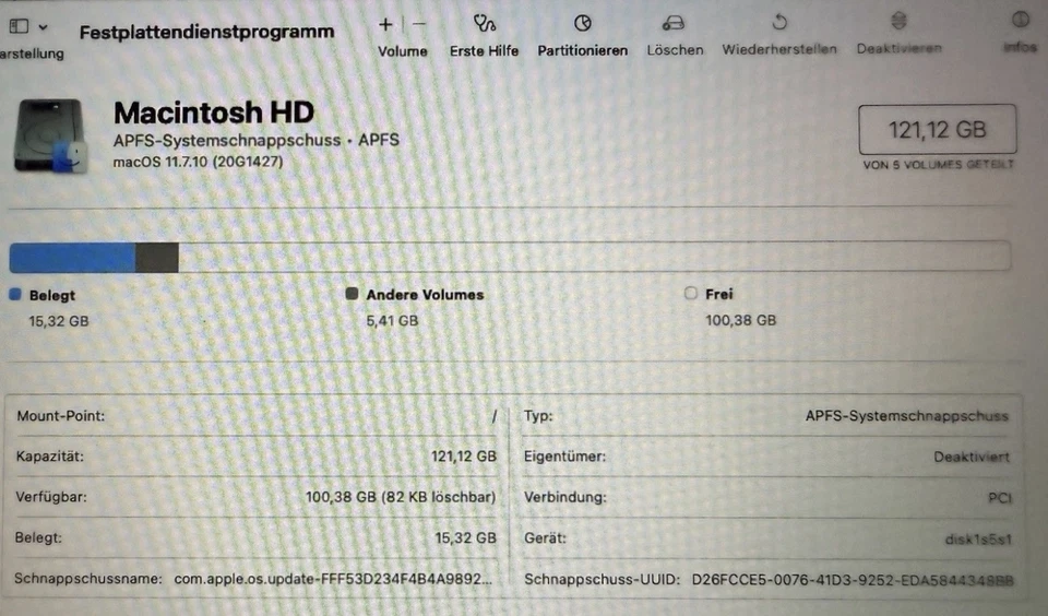 Apple MacBook Air 11” (Mid 2013) | Intel Core i5 | 4 GB RAM | 128 GB SSD Big Sur - Bild 3 von 4