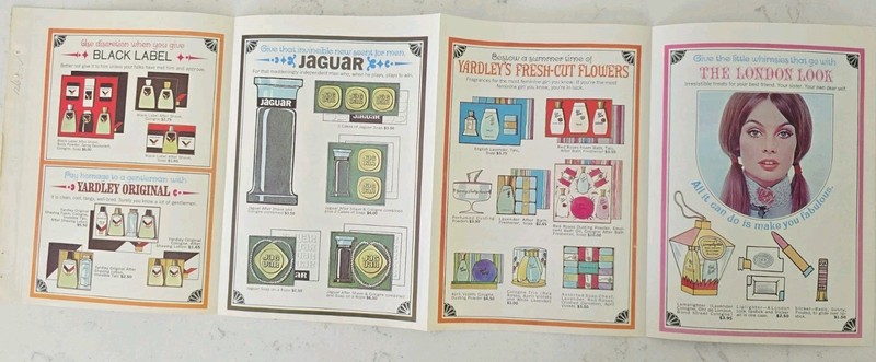 1965 Yardley London Products Vintage 8 Page Brochure Jean Shrimpton Ad 