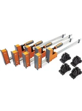 BORA 8pc Parallel Clamp Set, Includes 2 x 24" + 2 x 40" Woodworking Clamps 