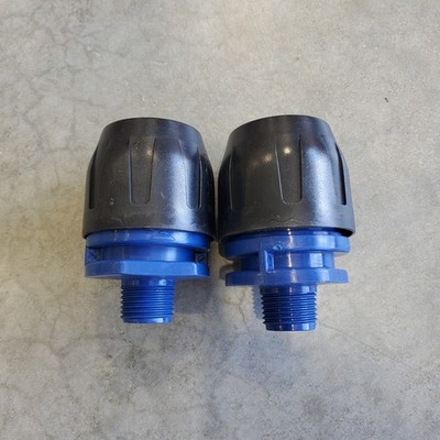 Aircom Quick Line QLMNPA025048NPT Male NPT Adapter 25mm - 1/2 NPT Lot of 2