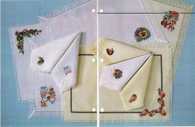 TABLE LINEN DESIGNS CROSS STITCH PATTERN ONLY  -  Y23
