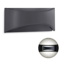 Jageo Up Down AußEn Wandleuchte Grau IP54 Mit NeutralweißEm Led Licht 8W 230V