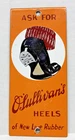 Vintage 7" x 3" Porcelain O'Sullivan's Heels Door Push Pull Enamel Metal Sign