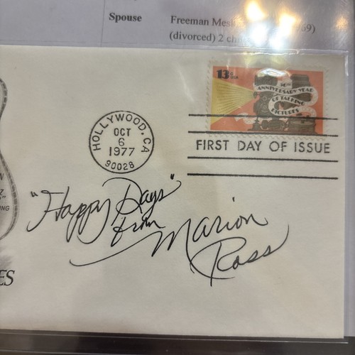 Autografo firmato Marion Ross Happy Days ๐ Iscrizione - Foto 3 di 5