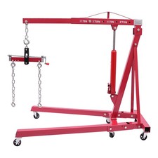 2 Ton Folding Engine Hoist Hydraulic Cherry Picker Shop Crane Hoist Lift 4400lbs