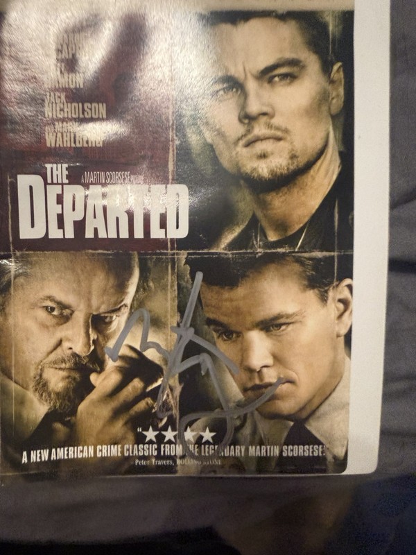 The Departed Signed Original DVD Cover Autograph - Movies (Not Authenticated)