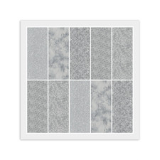Gray LAYER CAKE: 20 10" x 10" Squares, 100 Cotton Fabric, 5 Prints, 4 of Each