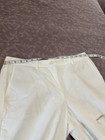 J Jill Pants Womens 10 White Textured Cotton Stretch Flat Front Tapered Slim Leg — photo 2