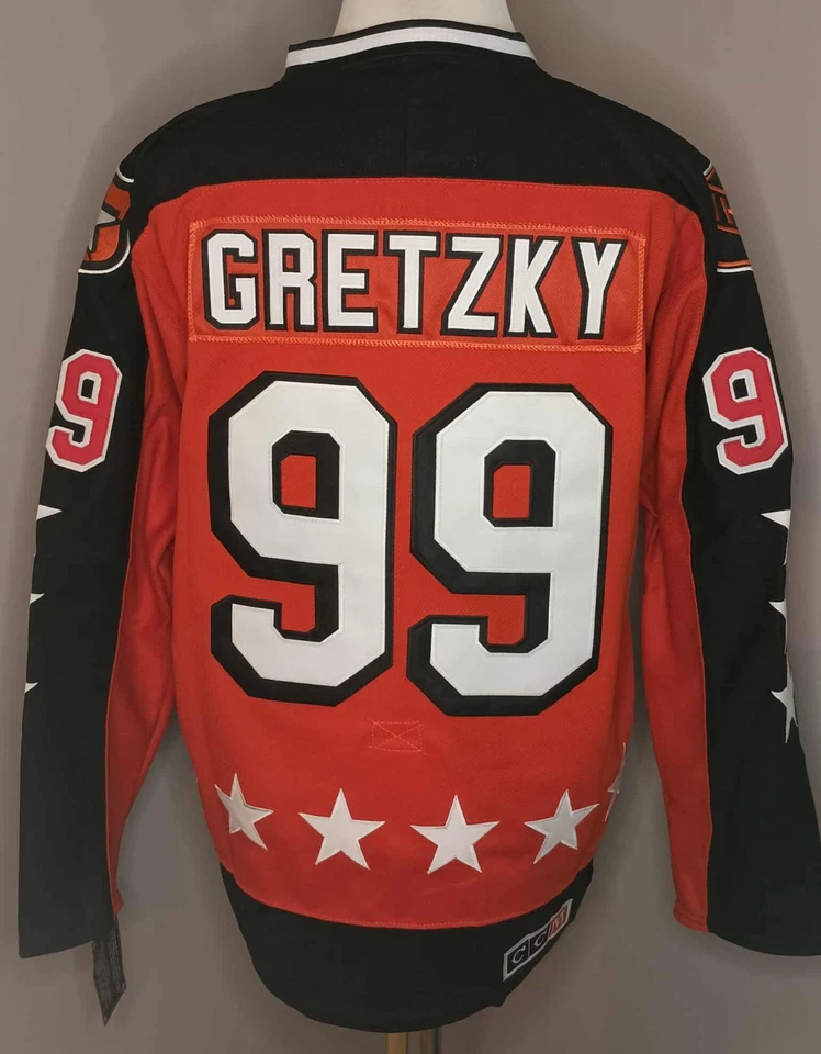 Wayne Gretzky Edmonton Oilers Orange "1983 All-Star Throwback" CCM NHL Jersey - Image 2 of 2