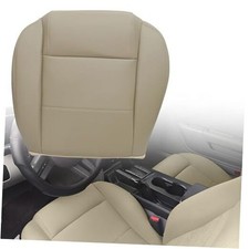 Driver Side Bottom Leather Non-Perforated Seat Cover Compatible with Ford Tan
