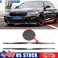 For BMW G30 530i 540i & F90 M5 Sedan 2017-2023 MP Style Side Skirts Carbon Style