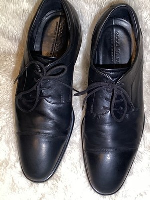 Ecco Mens City Tech Mens Black Leather Oxford Lace Up Shoes Size 10.5