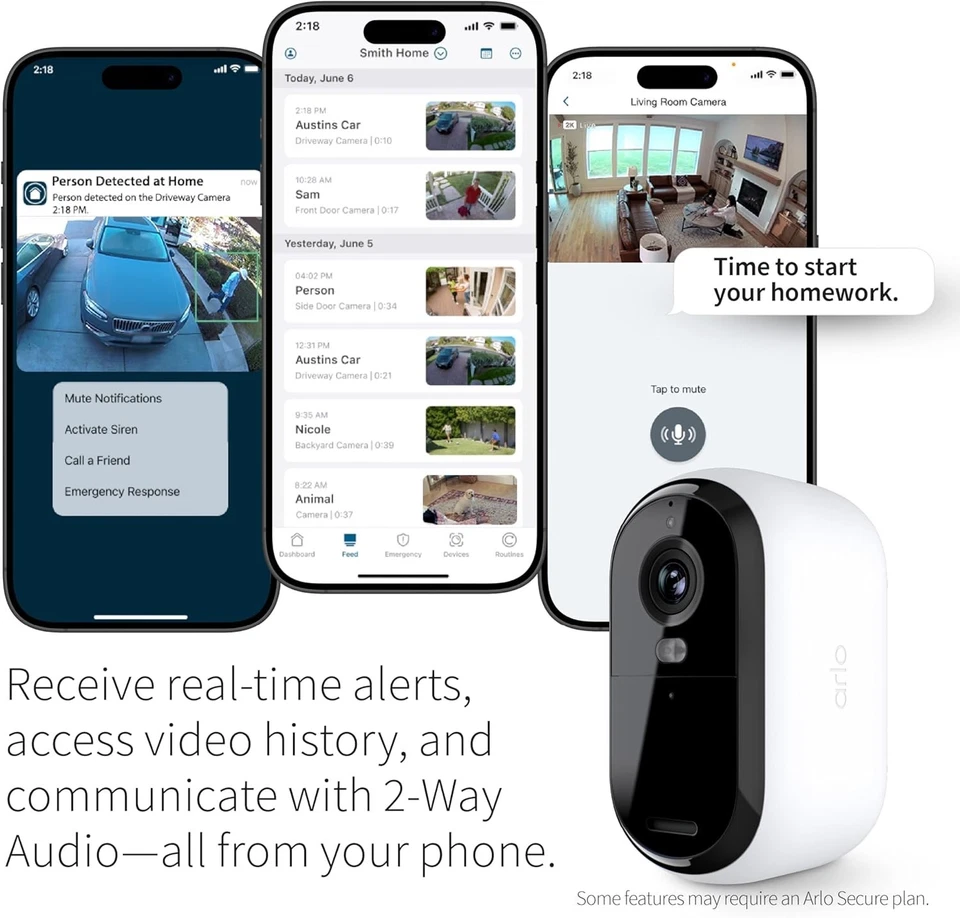 Essential Security Camera 2K | Outdoor-Indoor | 2nd Gen | Wireless with Spotligh - Image 4 of 4