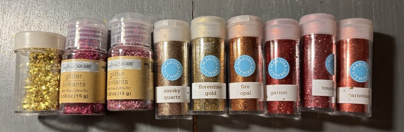 Lot Of Crafting Glitter 9 Total