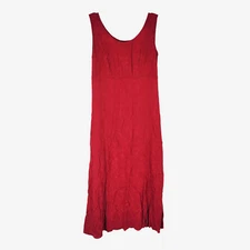 Vintage Molly Malloy Women's Red Sleeveless Scoop Neck Dress Size 6