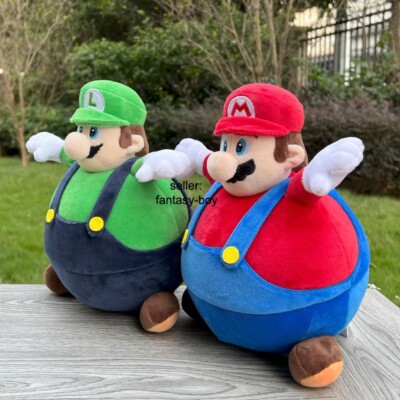 2X Luigi Mario Balloon Super Mario Bros Wonder Plush Cuddly