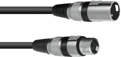 OMNITRONIC XLR Kabel 3pol 15m sw