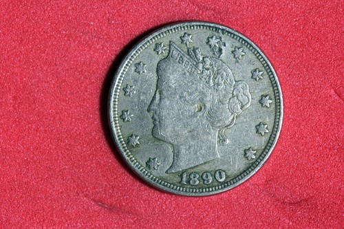 ESTATE FIND 1890 - LIBERTY V NICKEL W/CENTS!! #N06590