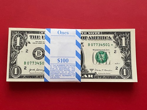NEW 2017A ⭐️STAR NOTE $1 DOLLAR BILL  (FW) Print ( NEW YORK “B”) UNCIRCULATED - Picture 2 of 3
