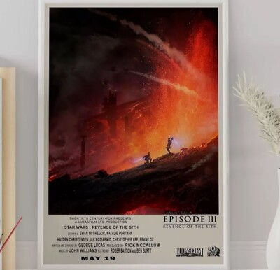 Star Wars Revenge Of The Sith Episode 3 Vintage Print Home Wall Art Decor Poster