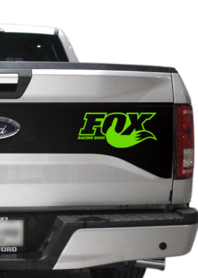 6x Black Fox Shox Vinyl Decal Stickers – For Mountain Bike Forks And Frame