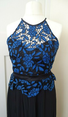 Ladies Lipsy Two Tone Lace Halterneck Swing Dress UK 12; EUR 40 RRP 68 |  eBay UK
