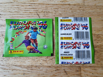 Panini EM EC England 1996 Euro 96, 1 packet/bag/bustina, int. Version, VGC, Excellent