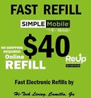 $40 Simple Mobile Prepaid β
Fastest Online Refill β
Get It Today!