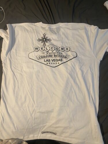 *BRAND NEW 100% AUTHENTIC* Chrome Hearts Las Vegas Sign T-Shirt White | eBay