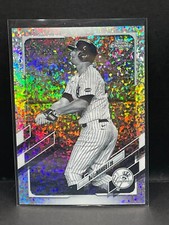 2021 Topps Chrome Black White Mini Diamonds Refractor 105 DJ Lemahieu Yankees NY