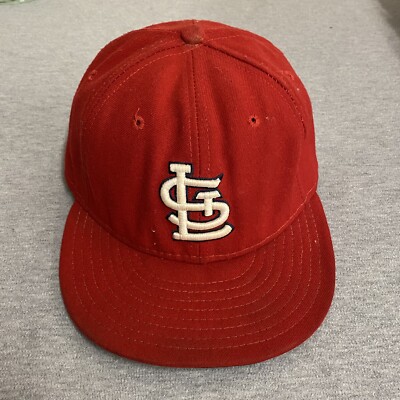 Men's St. Louis Cardinals New Era Red Canvas A-Frame 59FIFTY Fitted Hat