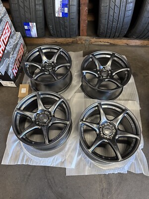 (Set of 4) Kansei K11G Tandem 17x9 5x4.5'' +35mm Gunmetal Wheels Rims 17'' Inch
