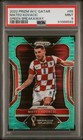 2022 Panini Prizm FIFA World Cup Qatar Soccer Breakaway Prizms Green Mateo Kovacic #65 PSA 9